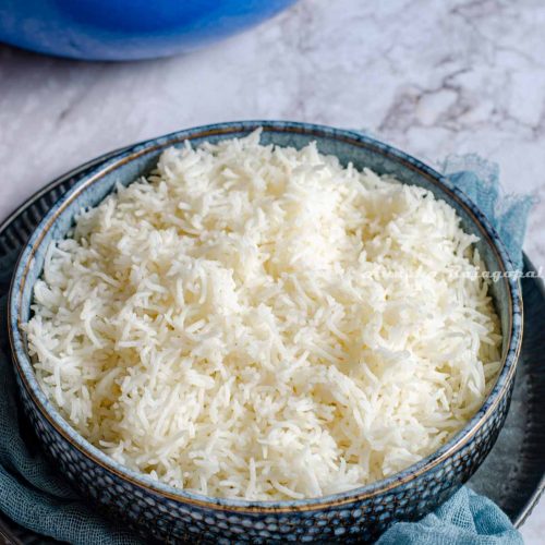 Perfectly cooked basmati rice done in the instant pot