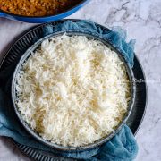 Perfectly cooked basmati rice done in the instant pot