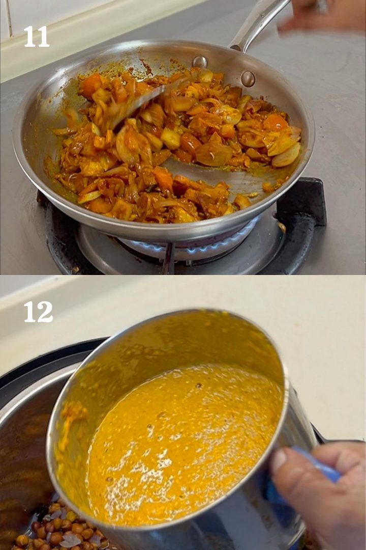 how to make Instant pot Kerala Kadala Curry