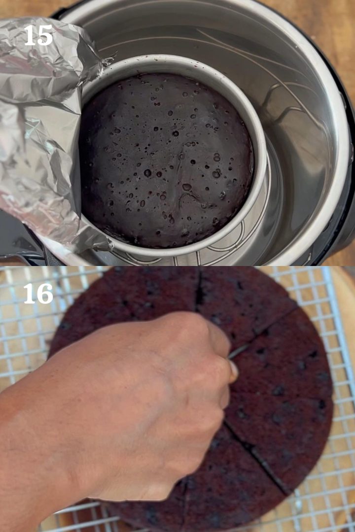 step by step guide to making the best Instant pot brownies