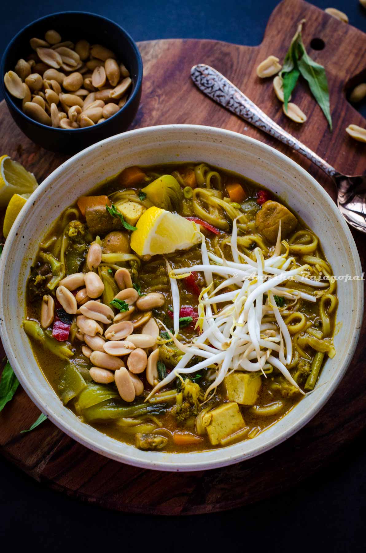 湯Likeページ Vegan Laksa Soup - Tomato Blues